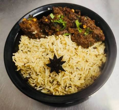 Hyderabadi biryani and curries